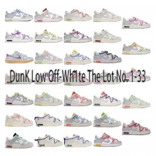 Nike Dunk Low Off-White The 50 Collection Sneakers Multicolor