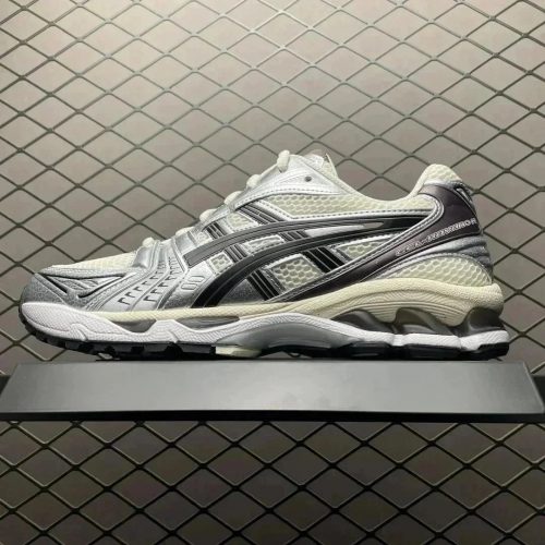 Asics Gel-Kayano 14 Chunky Sneakers Silver and White