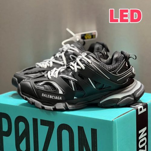Balenciaga Track chunky Sneakers Black and White