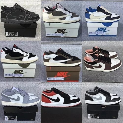 Nike Air Jordan 1 Low Retro Sneakers Collection Multicolor