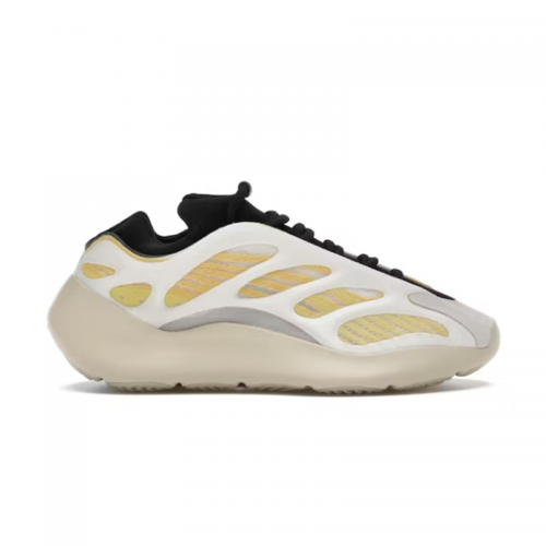 Adidas Yeezy 700 V3 Safflower Chunky Sneakers White and Yellow