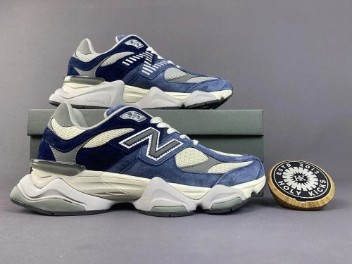 New Balance 9060 Chunky Sneakers Blue and Beige
