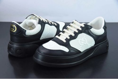 Gucci Basket chunky Sneakers Leather Black and White