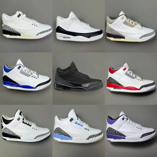 Jordan Air Jordan 3 Retro Iconic Basketball Sneakers Multicolor