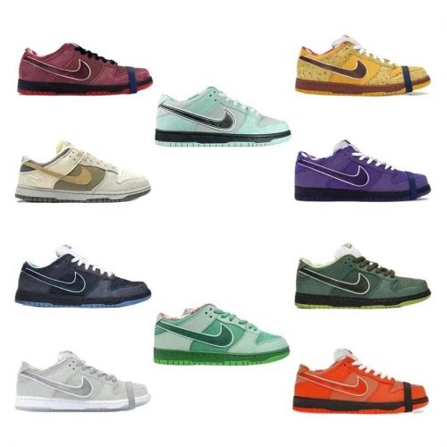 Nike Dunk Low SB Chunky Retro Sneakers Multicolor