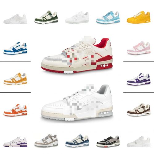 Louis Vuitton LV Trainer Sneaker Low Top Leather Sneakers Multicolor