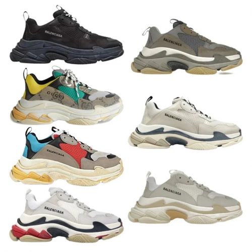 Balenciaga Triple S Chunky Sneakers Multicolor