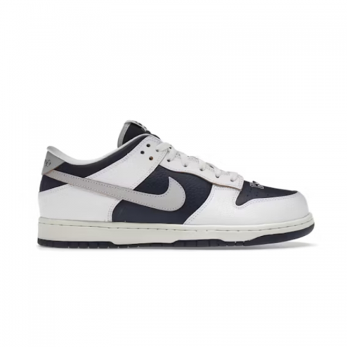 Nike Dunk Low Retro casual sneakers White and Navy