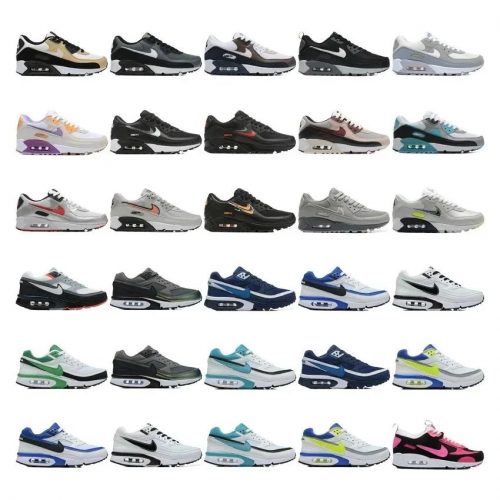 Nike Air Max 90 and Air Max 1 Retro Sneakers Multicolor