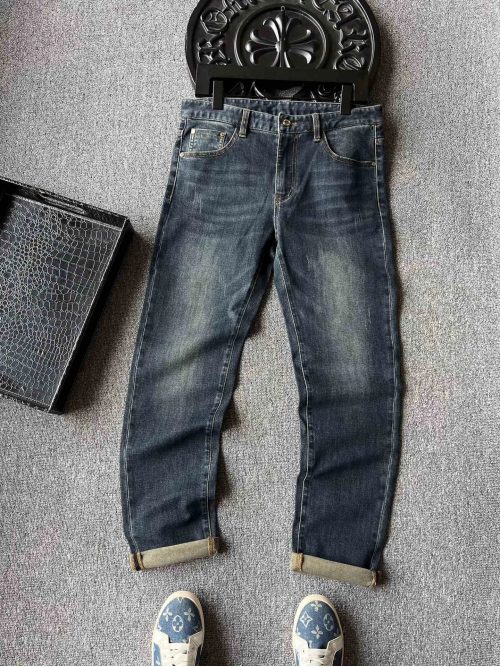 Louis Vuitton LV Monogram Denim Casual Sneakers Blue
