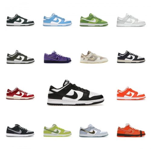 Nike Dunk Low Retro Sneakers Black and White