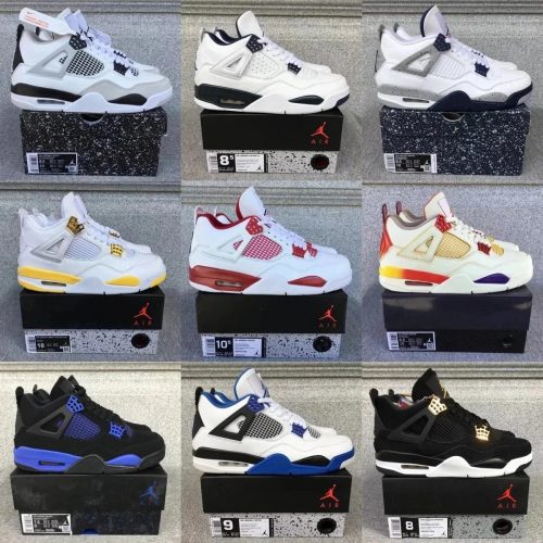 Jordan Air Jordan 4 Retro Chunky Basketball Sneakers Multicolor