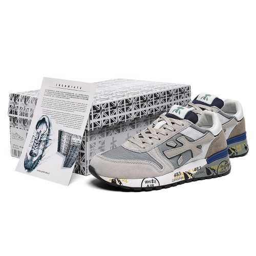 Premiata Mick Chunky Sneakers Gray and Blue