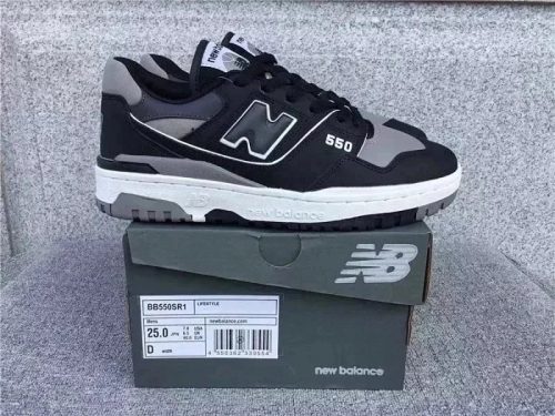 New Balance NB 550 Retro Sneakers Black and Gray