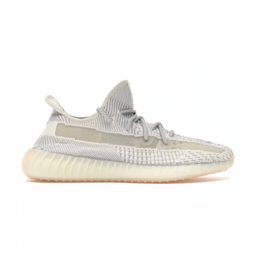 Adidas Yeezy Boost 350 V2 Static Primeknit Sneakers Gray and White