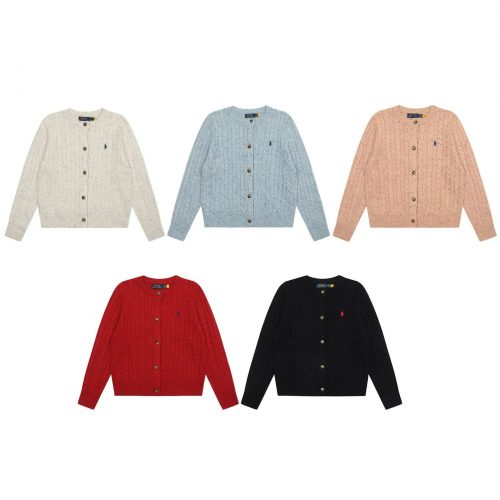 Polo Ralph Lauren PRL Cable-Knit Classic Cardigan Sweater Multicolor