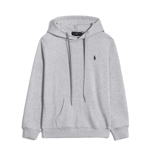 Ralph Lauren Pony Embroidery Classic Hoodie Gray