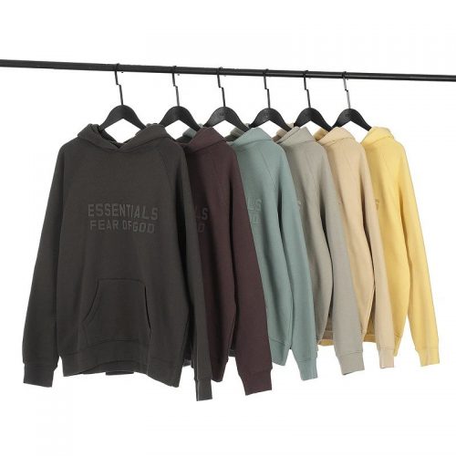 Fear of God FOG Essentials Pullover Hoodie Oversized Streetwear Multicolor