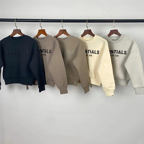 Fear of God FOG Essentials Oversized Crewneck Sweatshirt Multicolor