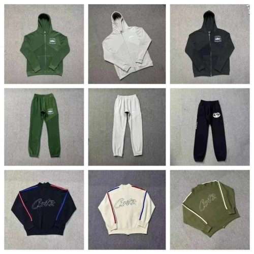 Corteiz Streetwear Collection Graphic Hoodies and Joggers Multicolor