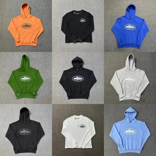 Corteiz CTZ Oval Logo Hoodie and Long Sleeve Shirt Casual Sweatshirt Multicolor