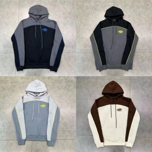 Stussy Colorblock Hoodie Casual Pullover Sweatshirt Multicolor