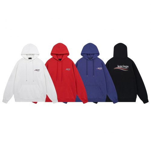 Balenciaga Political Campaign Oversized Hoodie Multicolor