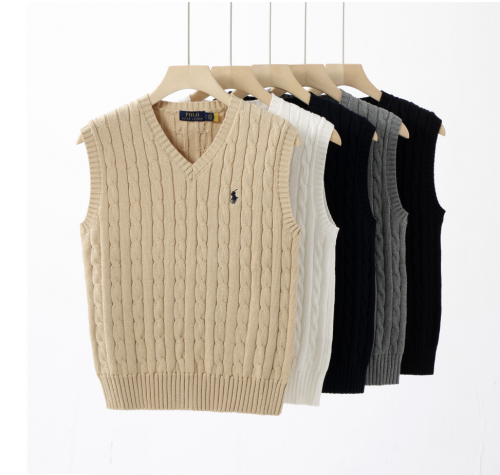 Polo Ralph Lauren PRL Cable Knit Classic Sweater Vest Multicolor