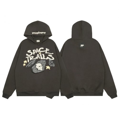 Broken Planet BPM Space Trails Graphic Streetwear Hoodie Black