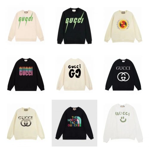 Gucci Graphic Print Cotton Crewneck Sweatshirt Multicolor