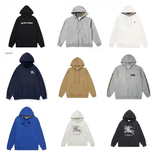 Burberry Equestrian Knight Design Graphic Hoodie Multicolor