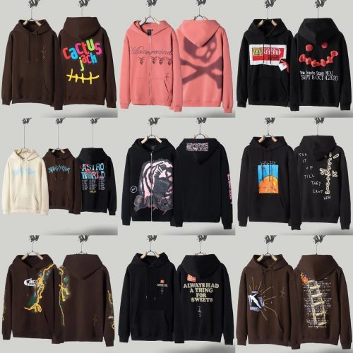 Travis Scott Cactus Jack Graphic Streetwear Hoodies Multicolor