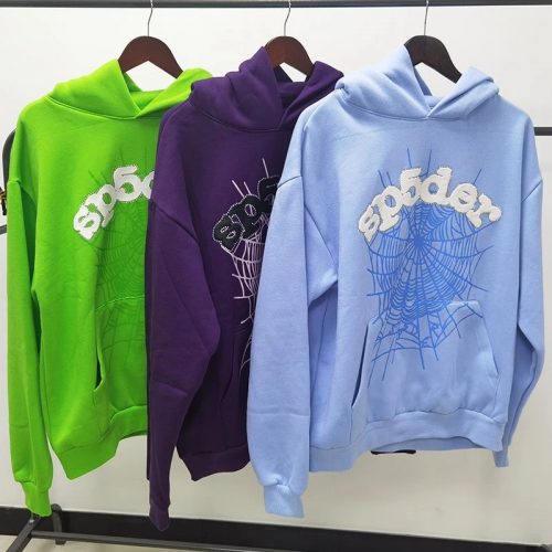 Sp5der Sp5der Web Hoodie Oversized Streetwear Sweatshirt Multicolor