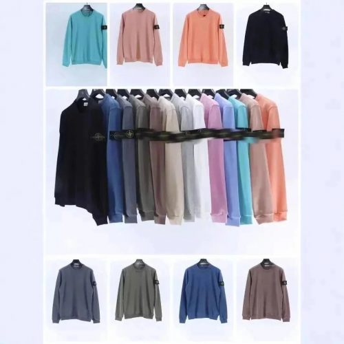 Stone Island Crewneck Basic Cotton Sweatshirt Multicolor
