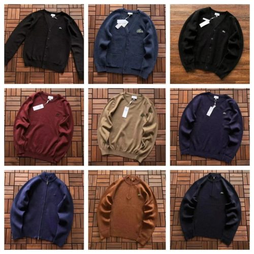 Lacoste Knitwear Collection Classic Sweater and Cardigan Multicolor