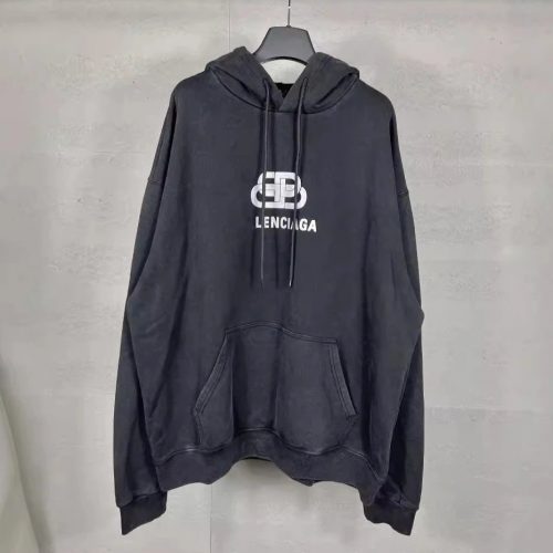Balenciaga Unity Sports Icon Oversized Hoodie Black