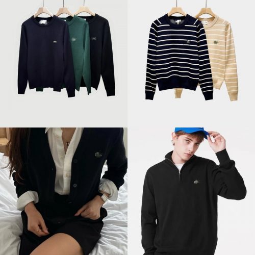 Lacoste Knitwear Collection Classic Pullover and Cardigan Sweaters Multicolor