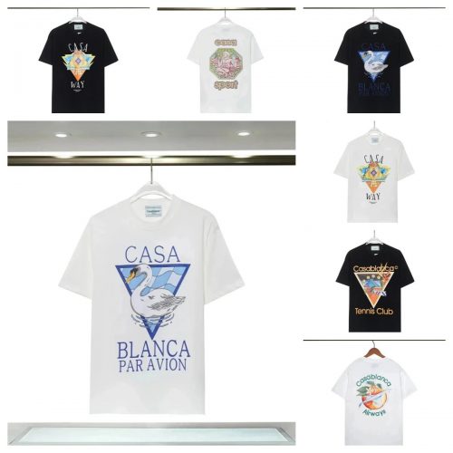 Casablanca Graphic Print Cotton T-Shirt Multicolor
