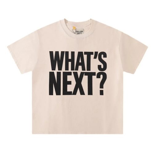 Gallery Dept. What's Next? Graphic Streetwear T-Shirt Beige
