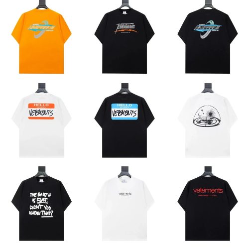 Vetements Graphic Print Oversized Tee Multicolor