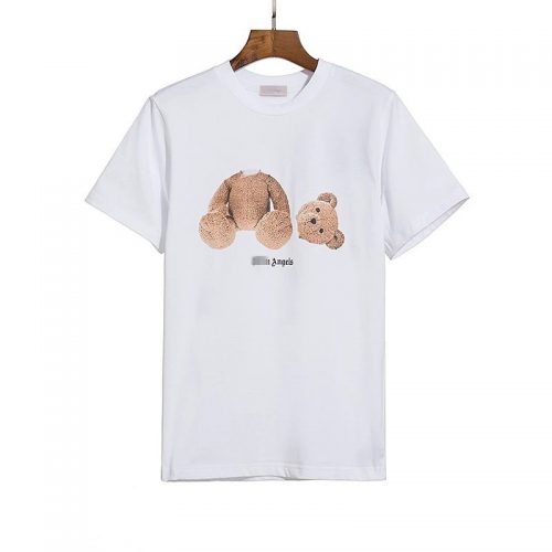 Palm Angels Bear Print Graphic Tee White