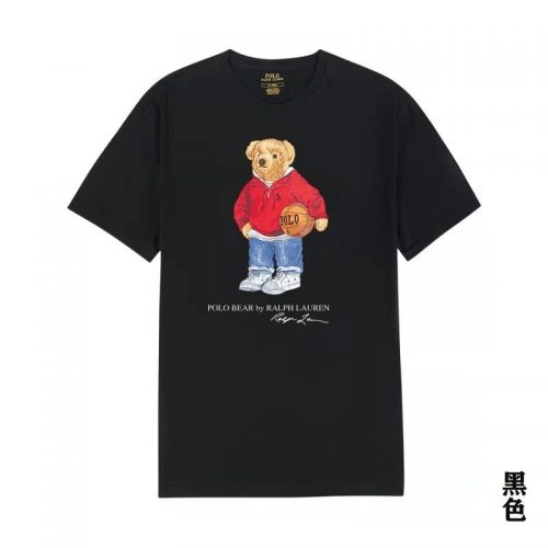Ralph Lauren Polo Bear Graphic Tee Cotton T-Shirt Black