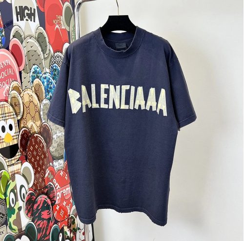 Balenciaga Tape Type Graphic Tee Black