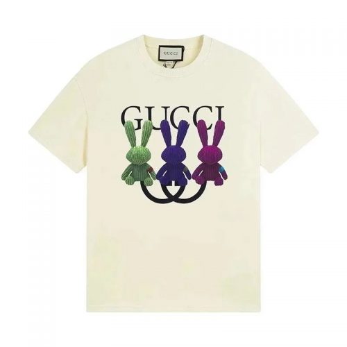 Gucci Bunny Print Graphic Tee T-Shirt White