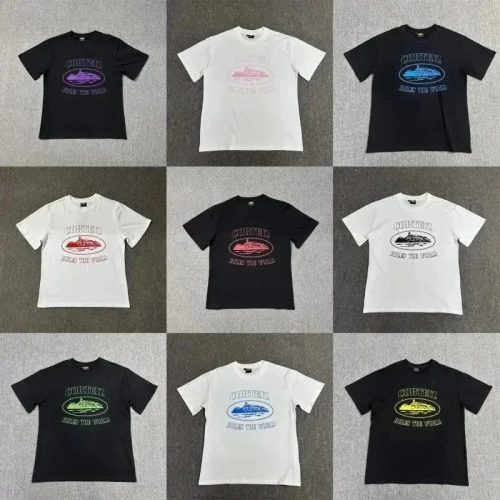 Corteiz Rules The World Graphic Streetwear T-Shirt Multicolor