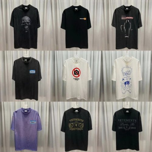 Vetements Graphic Print Oversized Tee Collection Multi-Color