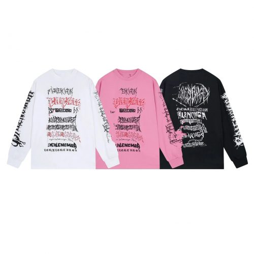 Balenciaga Metal Graphic Long Sleeve Shirt Multicolor