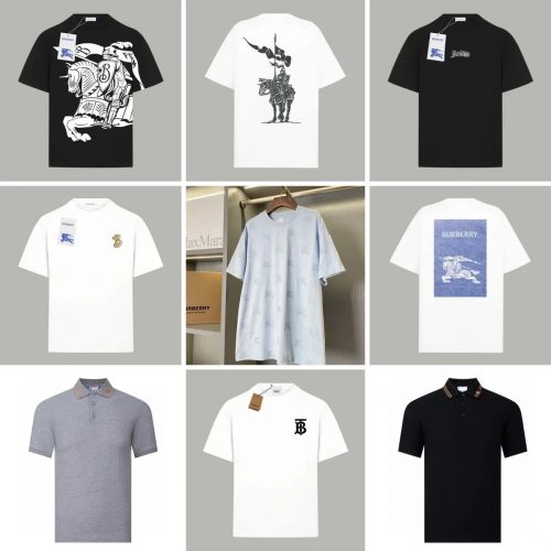 Burberry Equestrian Knight Graphic Cotton T-Shirt Multicolor