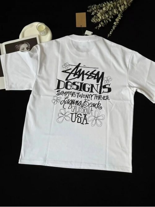 Stussy Summer Twenty Three Laguna Beach Graphic Tee White