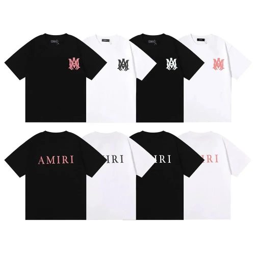 Amiri MA Core Graphic Streetwear T-Shirt Black and White